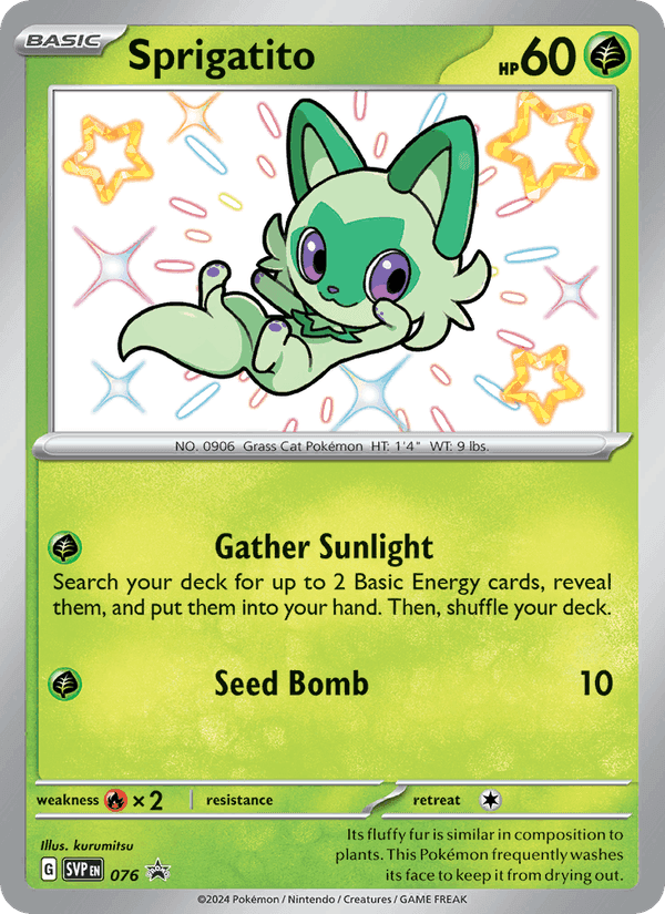 Sprigatito, carte 076 de SVP Black Star Promos