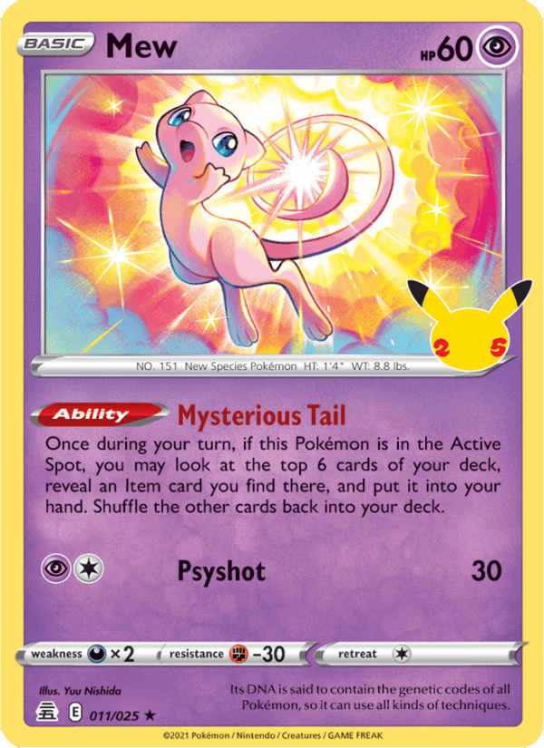 Mew, carta 11 di Celebrations