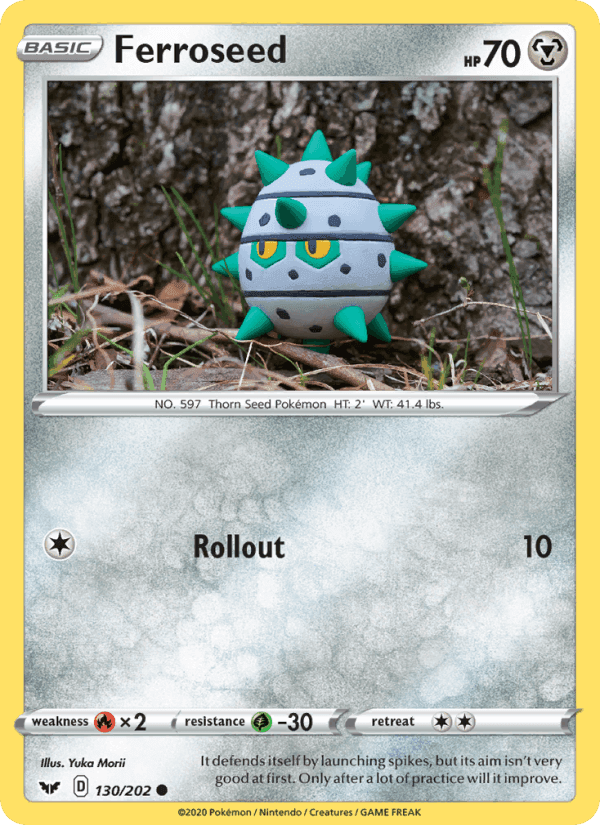 Ferroseed, card 130 from Sword & Shield