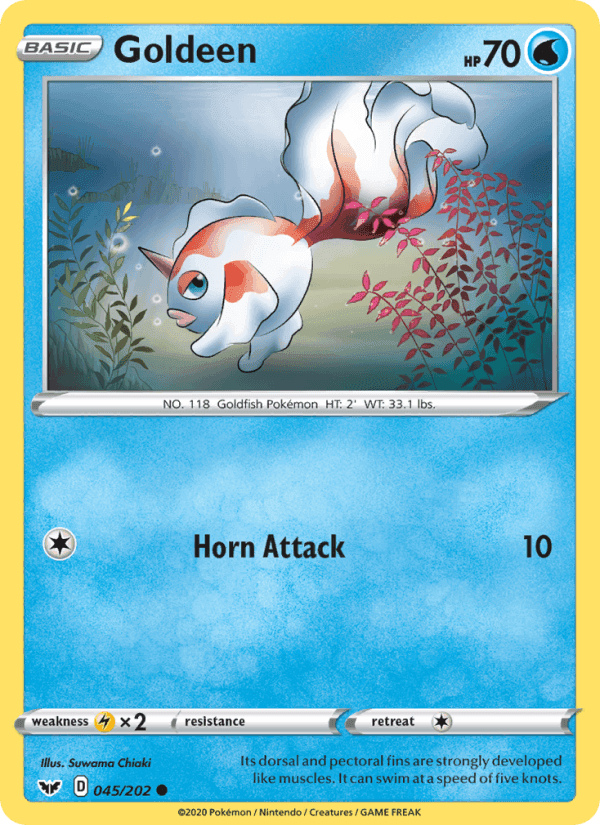 Goldeen, carta 45 di Sword & Shield