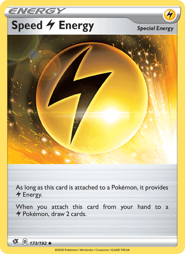 Speed Lightning Energy, card 173 from Rebel Clash