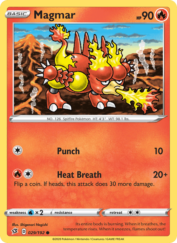 Rebel Clash の 29 番、Magmar