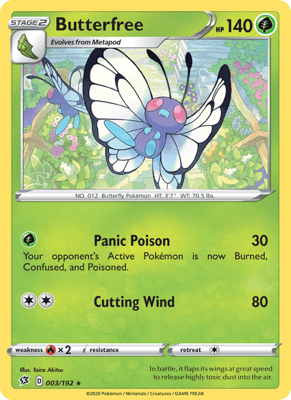 Rebel Clash の 3 番、Butterfree