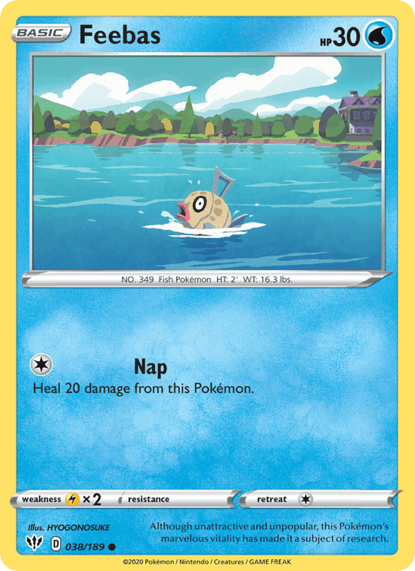 Feebas, card 38 from Darkness Ablaze