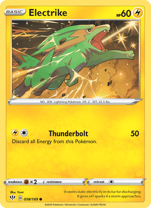 Electrike, card 58 from Darkness Ablaze