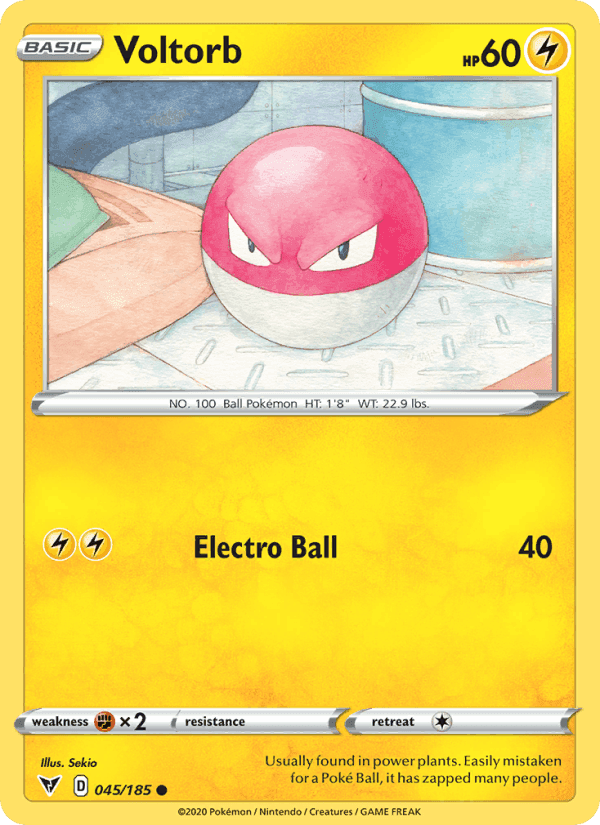 Voltorb, carte 45 de Vivid Voltage