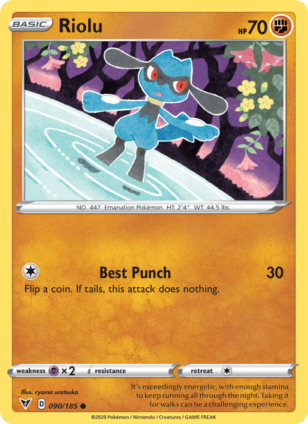 Riolu, card 90 from Vivid Voltage