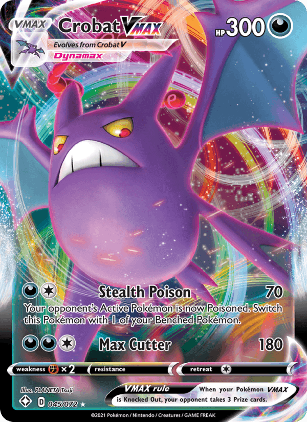 Shining Fates の 45 番、Crobat VMAX
