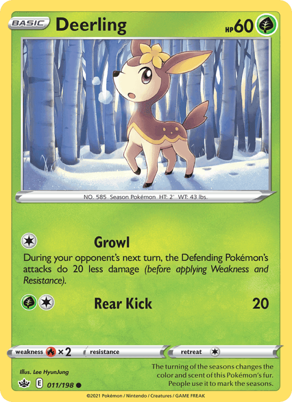 Deerling, carta 11 di Chilling Reign