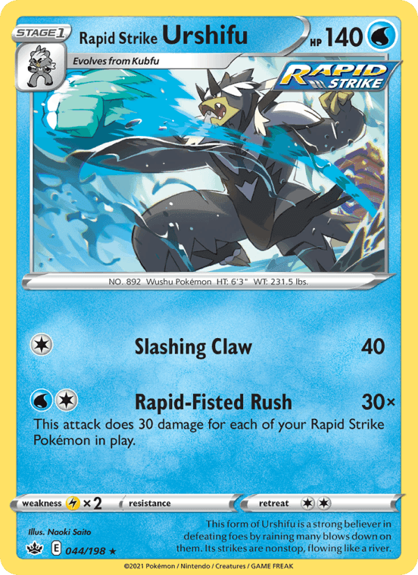Rapid Strike Urshifu, carta 44 di Chilling Reign