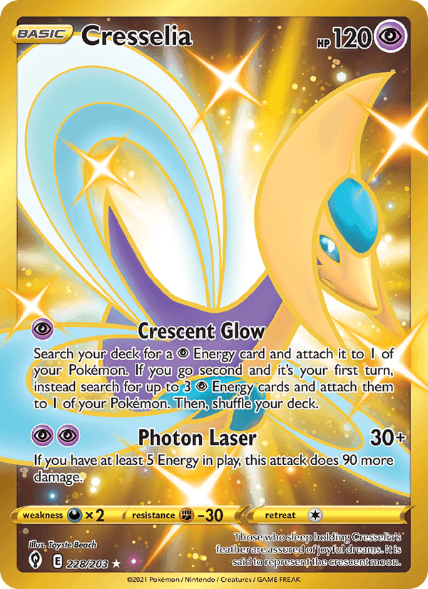 Cresselia, carte 228 de Evolving Skies