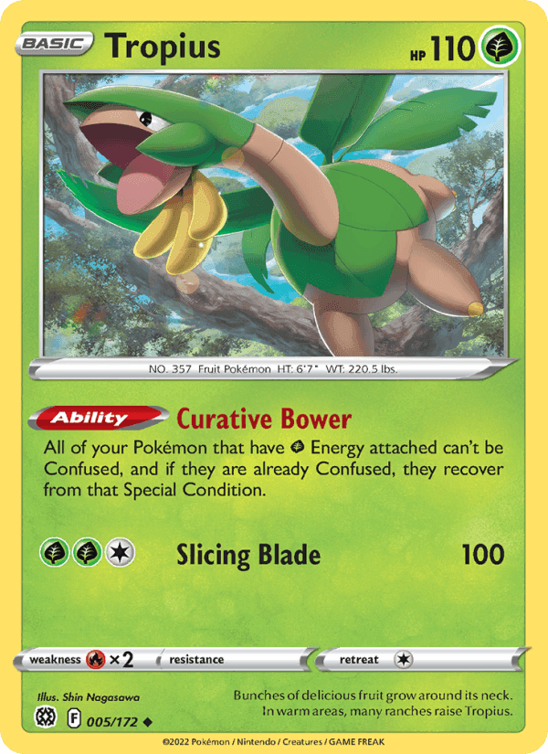 Tropius, carta 005 de Brilliant Stars