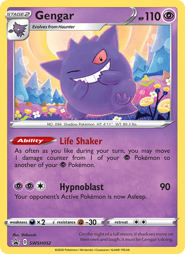 Gengar, carta SWSH052 di ESES Promos