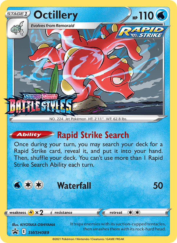 Octillery, card SWSH089 from SWSH Black Star Promos