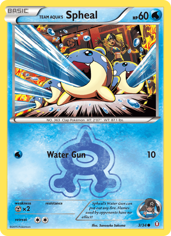 Team Aqua's Spheal, carta 3 di Double Crisis