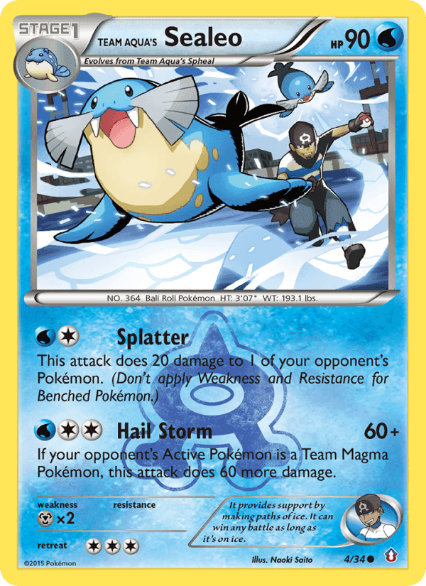 Team Aqua's Sealeo, carta 4 di Double Crisis