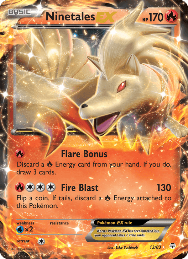 Ninetales EX, carta 13 de Gerações