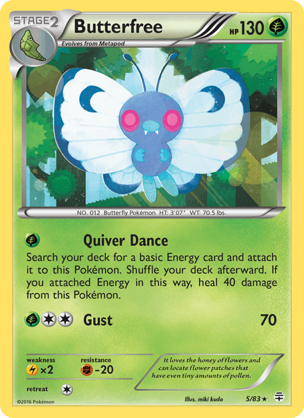 Butterfree, carta 5 di Generazioni