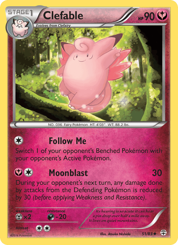 Clefable, carta 51 di Generazioni