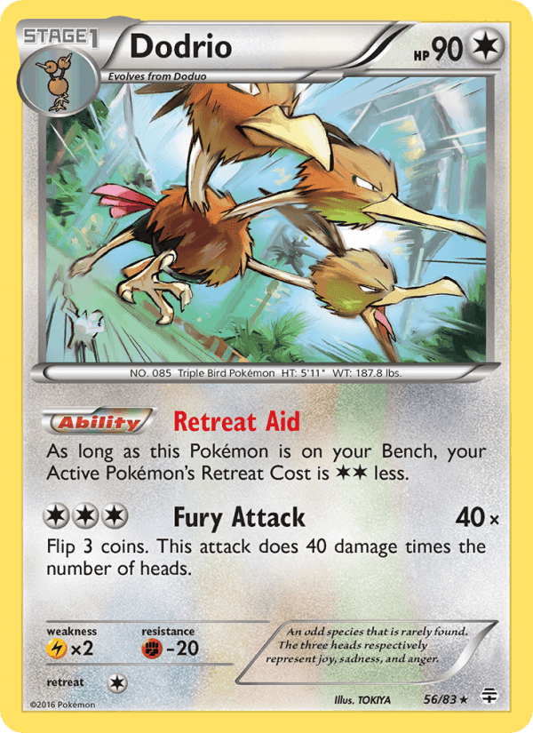 Dodrio, carta 56 de Gerações