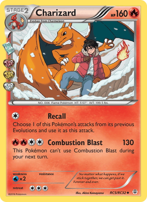Charizard, card RC5 from Generations