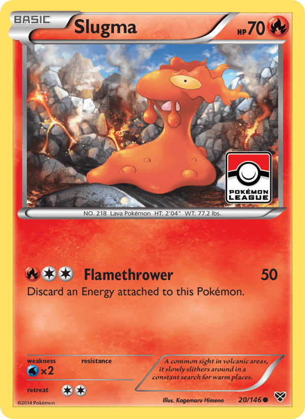 Slugma, card 20 from XY