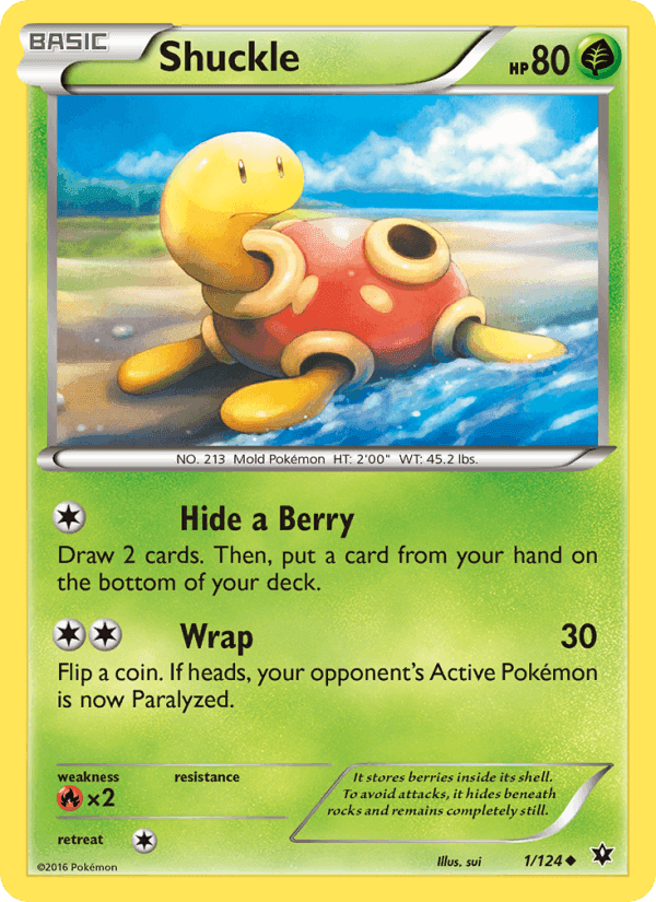 Shuckle, card 1 from Fates Collide
