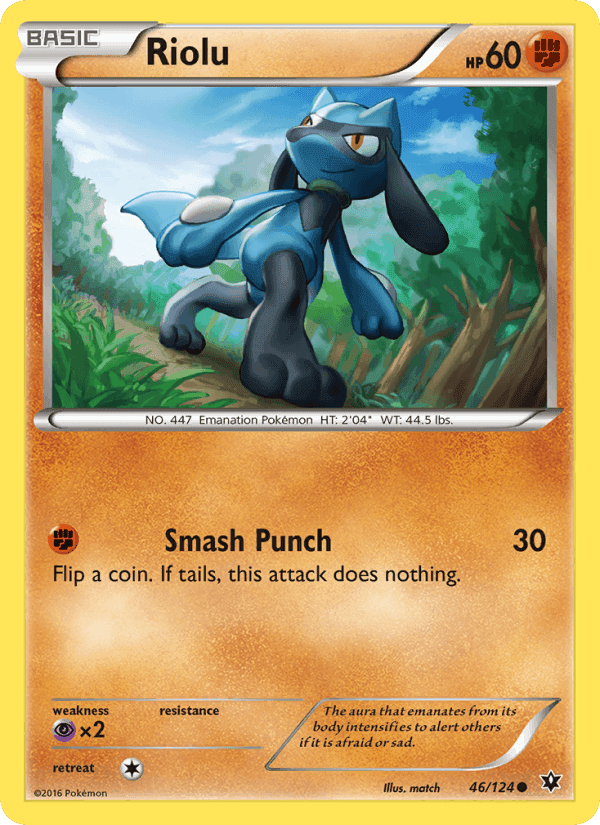 Riolu, card 46 from Fates Collide