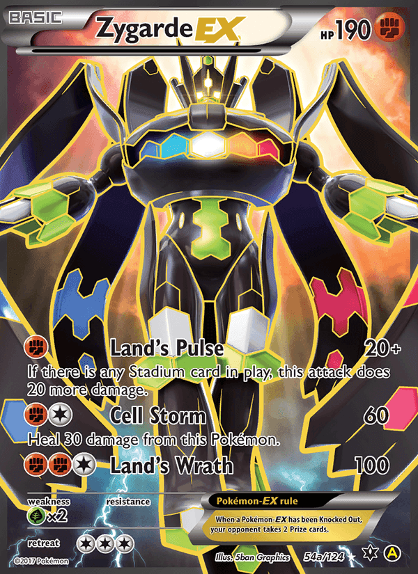 Zygarde EX, carta 54a de Fusão de Destinos