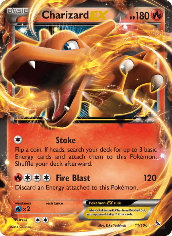 Charizard EX, carta 11 di Flashfire