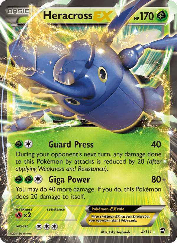 Heracross EX, card 4 from Furious Fists