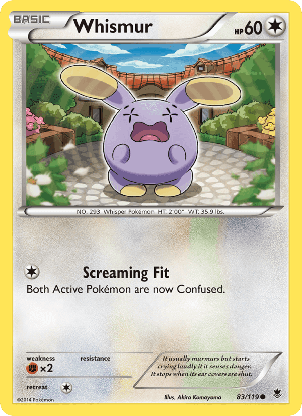 Whismur, card 83 from Phantom Forces