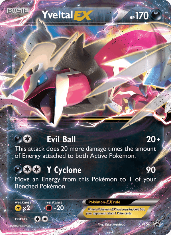 Yveltal EX, carta XY150 di XY Promo