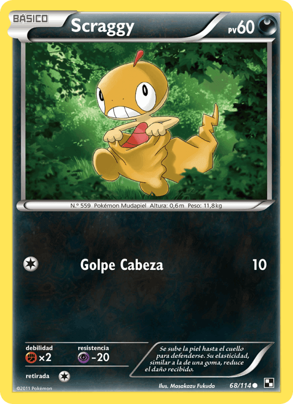 Scraggy, carta 68 di Negro y Blanco