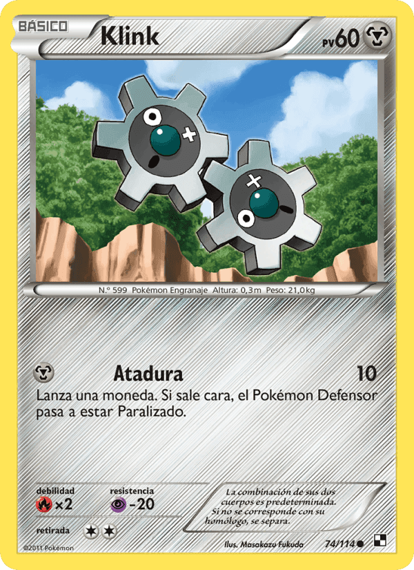 Klink, carta 74 de Negro y Blanco