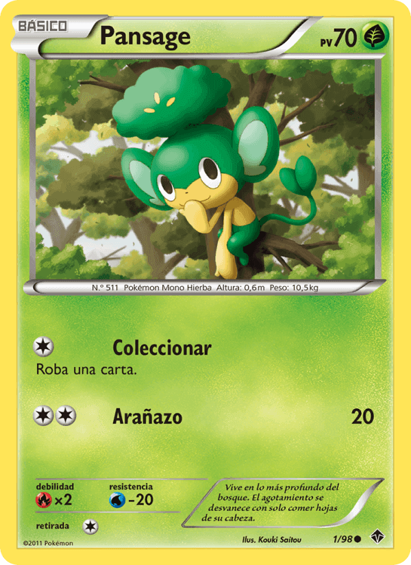 Pansage, carta 1 de Fuerzas Emergentes