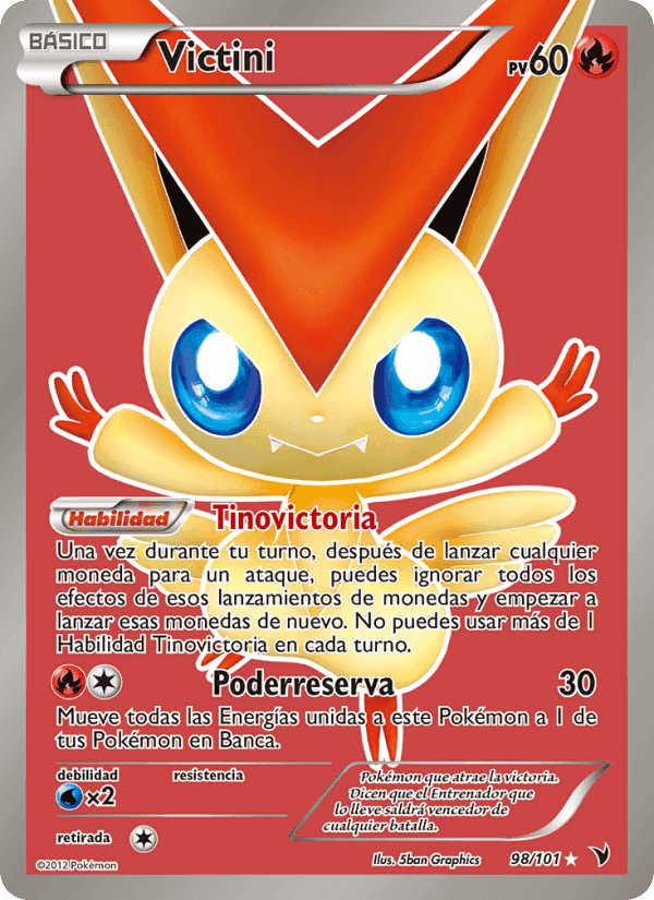 Victini, carta 98 de Nobles Victorias