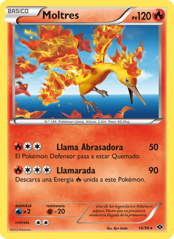 Moltres, carta 14 de Próximos Destinos
