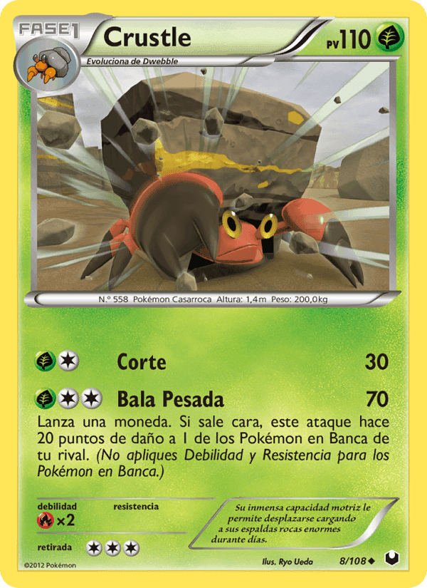 Crustle, carta 8 de Oscuros Exploradores