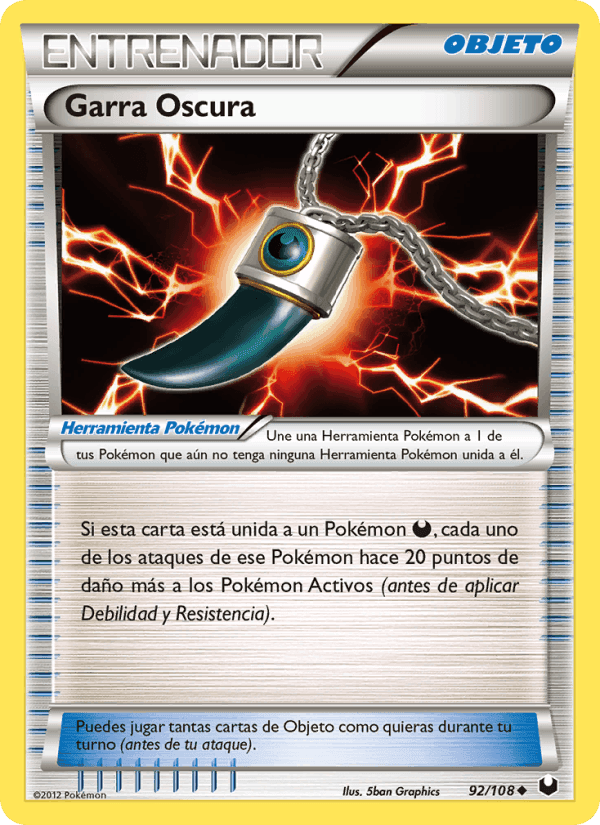 Garra Oscura, carta 92 de Oscuros Exploradores
