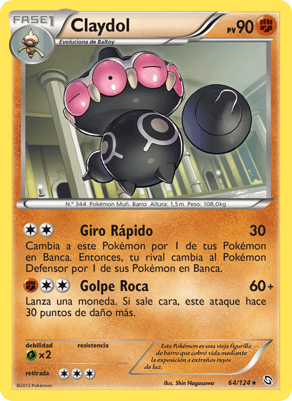 Claydol, carta 64 de Dragones Majestuosos