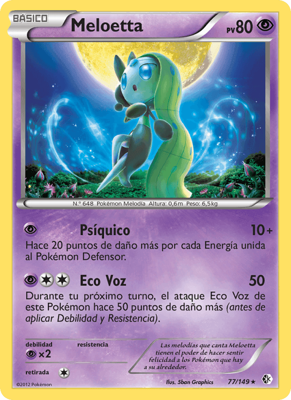 Meloetta, carta 77 de Fronteras Cruzadas