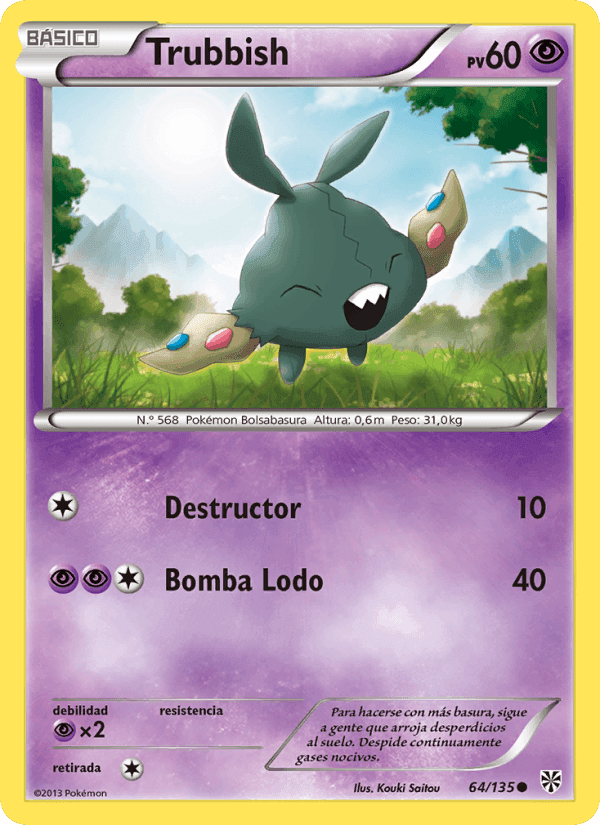 Trubbish, carta 64 de Tormenta Plasma