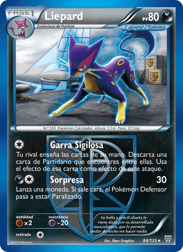 Liepard, carta 84 de Tormenta Plasma