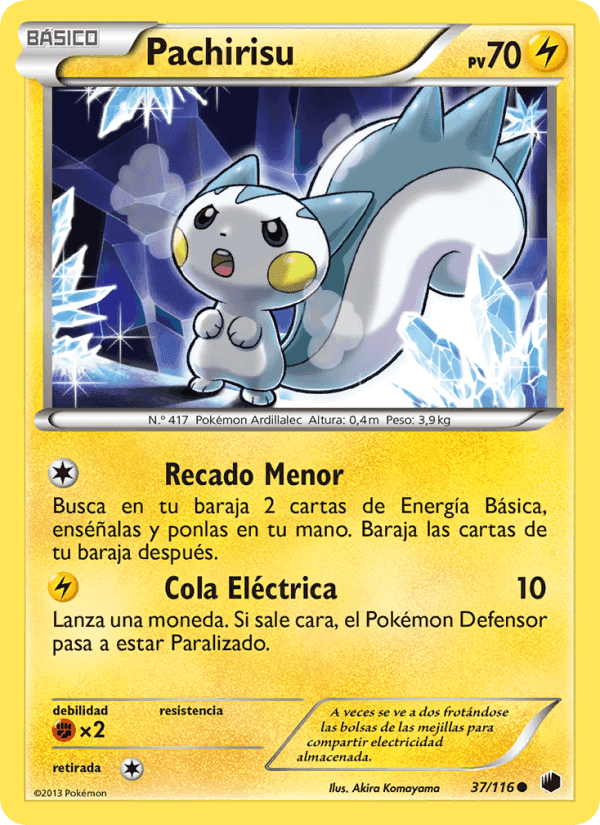 Pachirisu, carta 37 de Glaciación Plasma