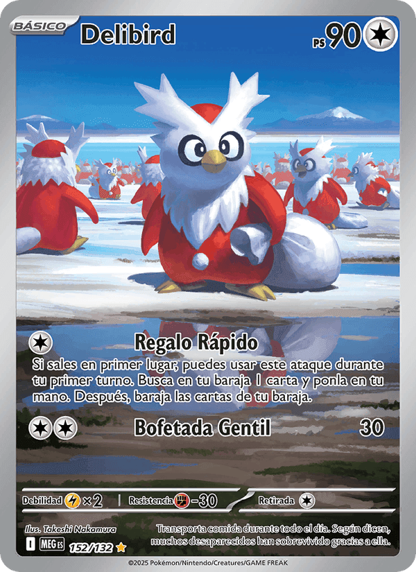 Delibird, carta 152 di Megaevolución