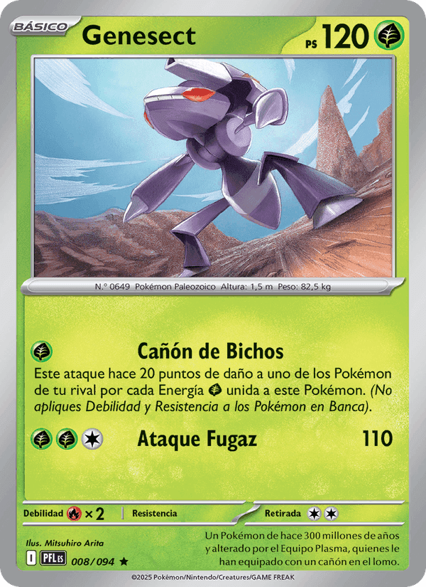 Genesect, carta 008 di Fuegos Fantasmales