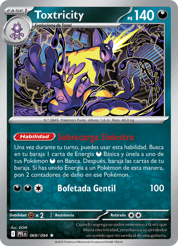 Toxtricity, carta 068 de Fuegos Fantasmales