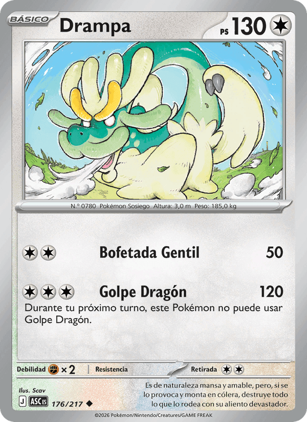 Drampa, carta 176 de Héroes Ascendentes