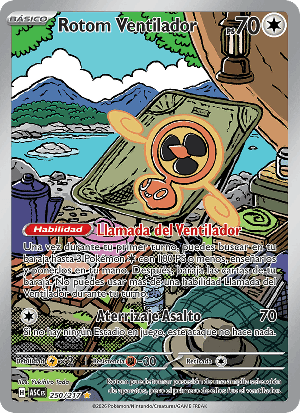 Rotom Ventilador, carta 250 de Héroes Ascendentes